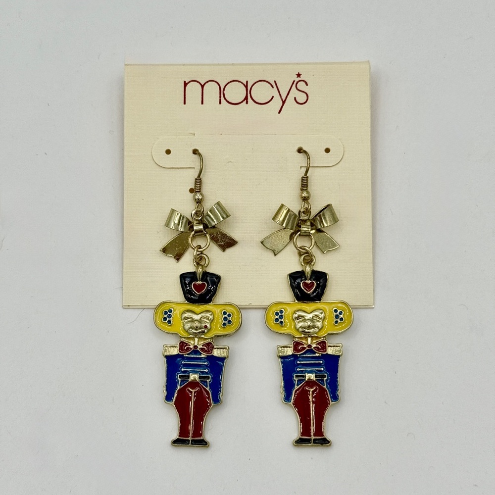Macy’s Colorful Nutcracker Earrings!!!